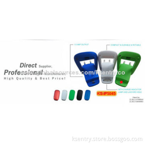 2014 New Designed Portable Flip Wall Stand Charging station with Keychain
